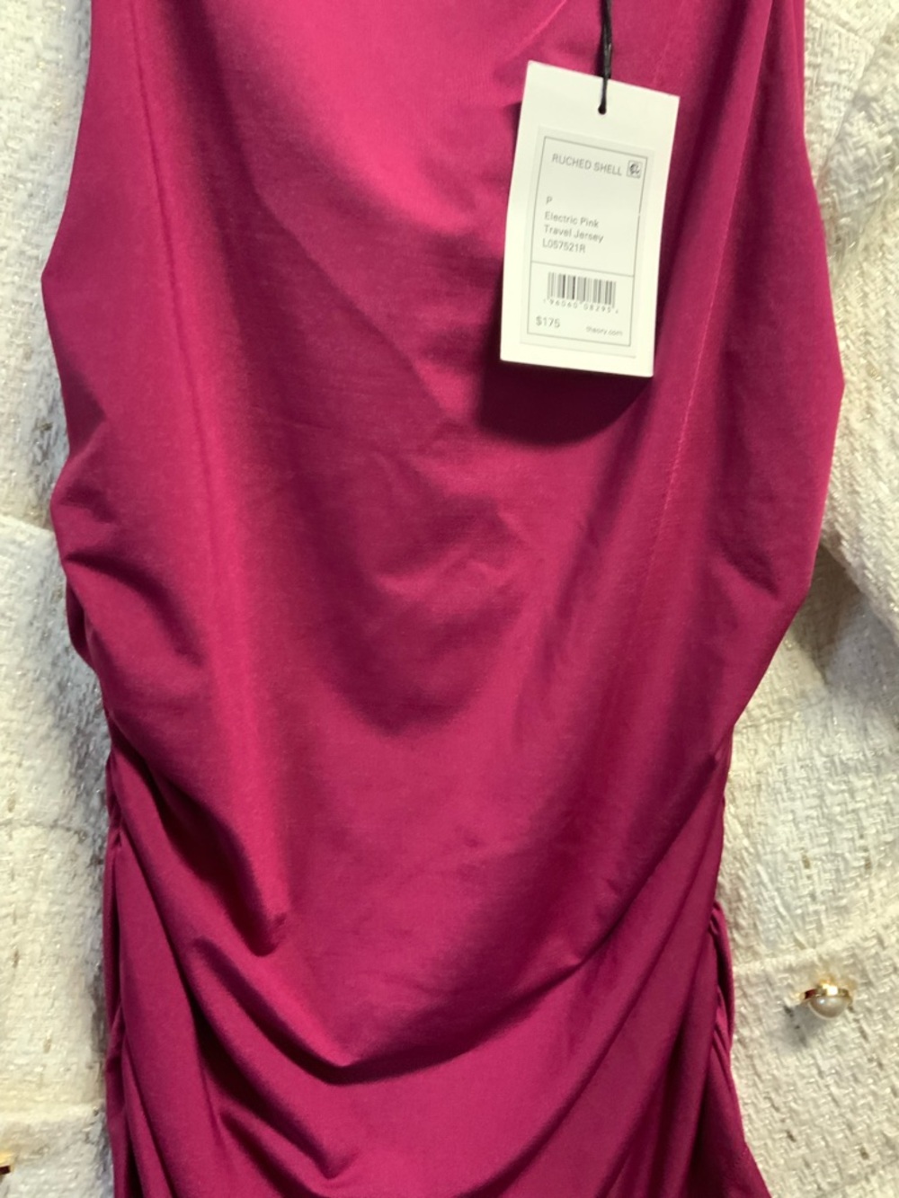 Theory Electric Pink Jersey Tank - Picture 2 of 4